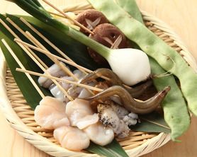 旬野菜の串揚げ4種盛