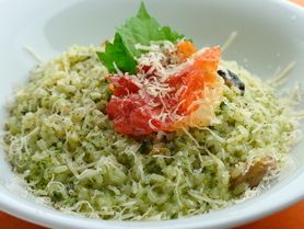 牡蠣と大葉のリゾット