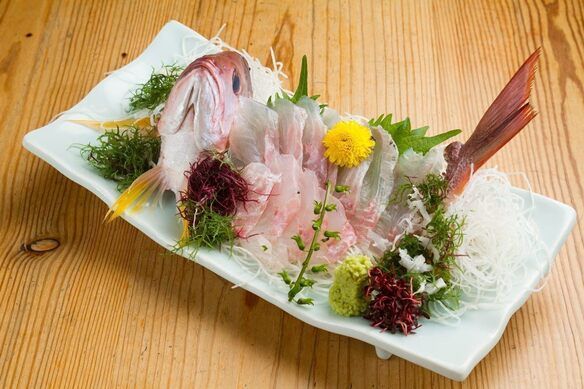 ◆宴会コースオプションメニュー◆豪華　真鯛の姿造り(忘年会新年会/送歓迎会)