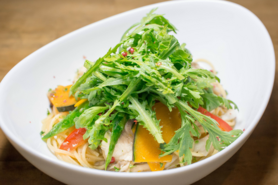 鮮魚と野菜のオイルパスタ