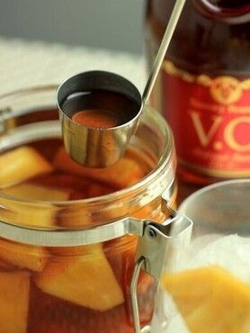 ☆自家製オレンジとリンゴのフルーツブランデー☆