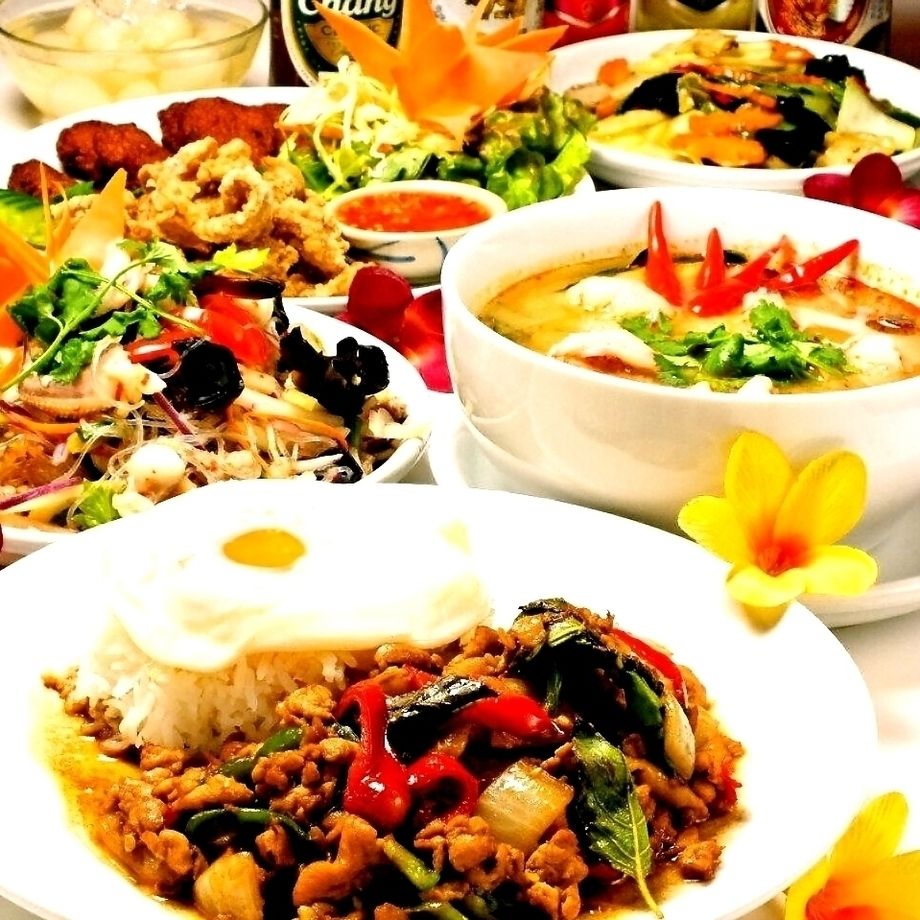 ガパオごはんコース ¥4,980 2時間30分飲み放題（4,980 円(税込) ）