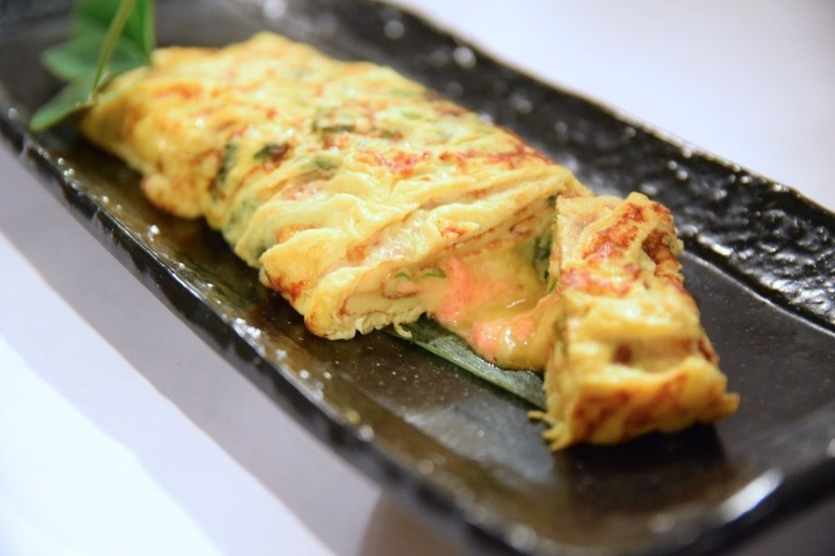 鉄板焼DEだし巻き玉子（¥690）