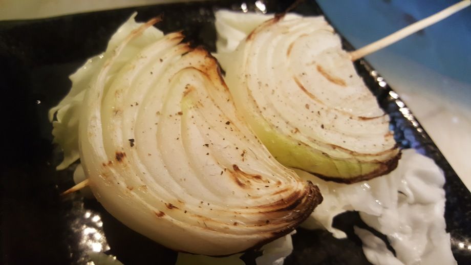 玉ねぎ串焼き（¥150）