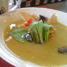 鶏もも肉と野菜のグリーンカレー