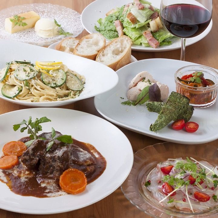 2.5時間飲み放題＋お料理6品～Enchante(はじめまして!)コース