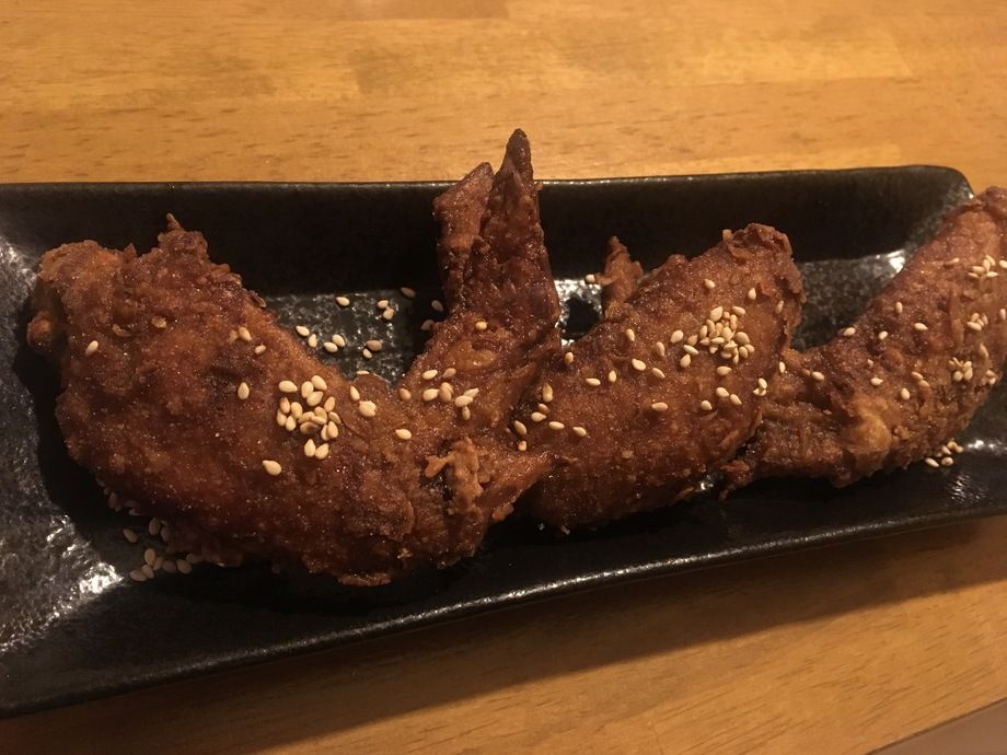 塩手羽（一本 １８０円）