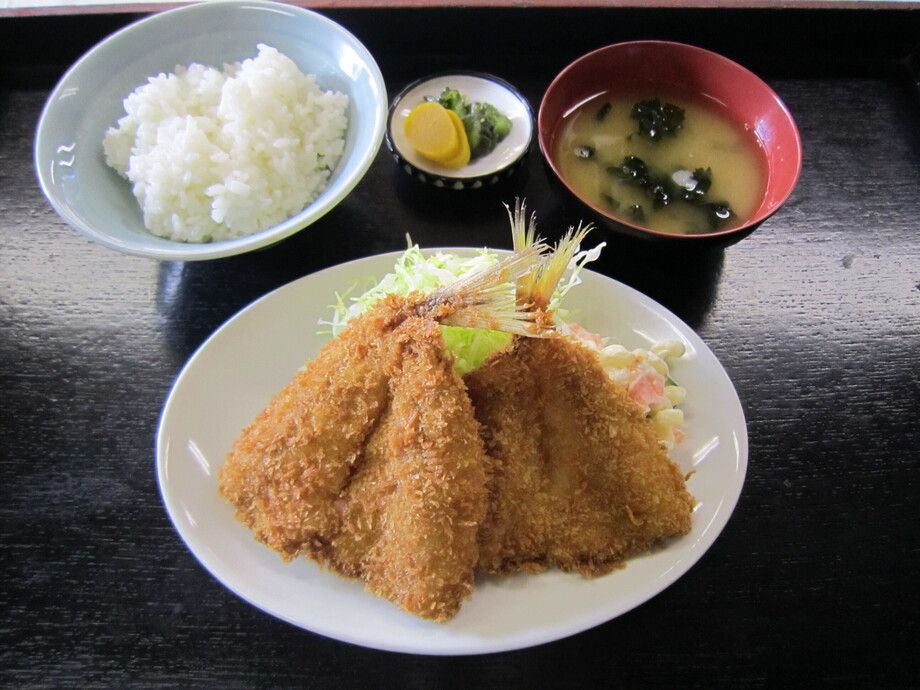 アジフライ定食