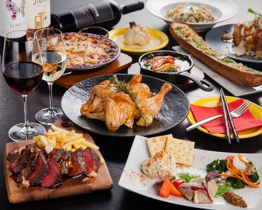 2時間フリードリンク付・コースメニュー