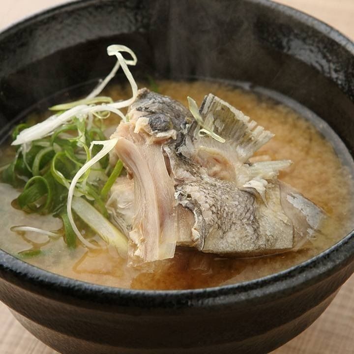 天然地魚のあら汁