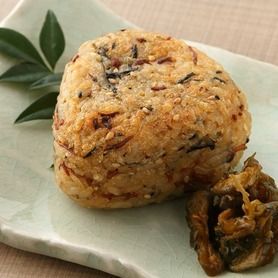 有馬煮ジャコと大葉の焼きおにぎり