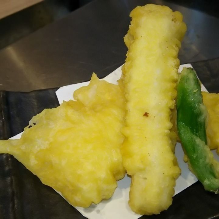 活穴子の天ぷら