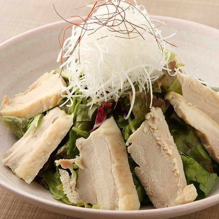 蒸し鶏サラダ