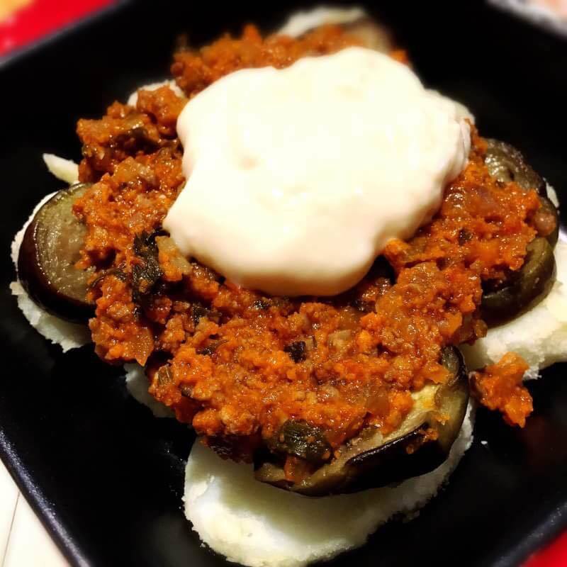 なすとポテトのミートグラタン（チーズたっぷりのるよ）（600）