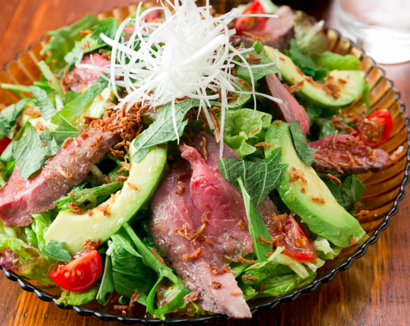 ローストビーフとアボカドのサラダ