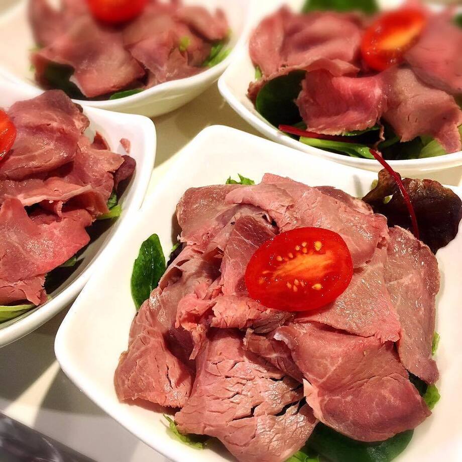 ローストビーフサラダ（今日のはお肉2倍以上!! お肉屋さんありがとう!!）（550）