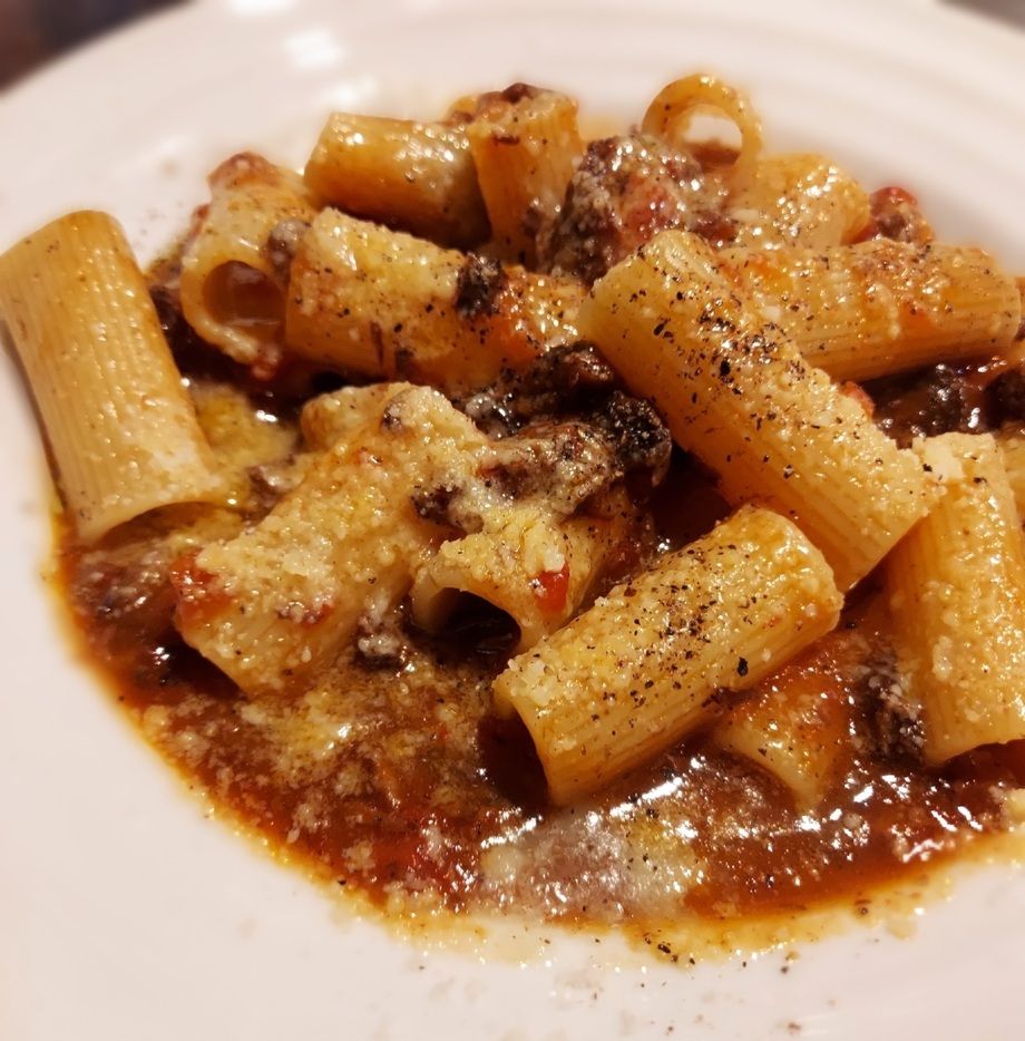 ごろごろお肉のボロネーゼ リガトーニ（￥1,280）