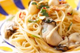 牡蠣オイルのペペロンチーノ