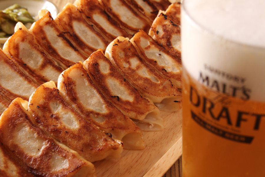 ルービーセット（生ビール＆焼き餃子5ヶ）