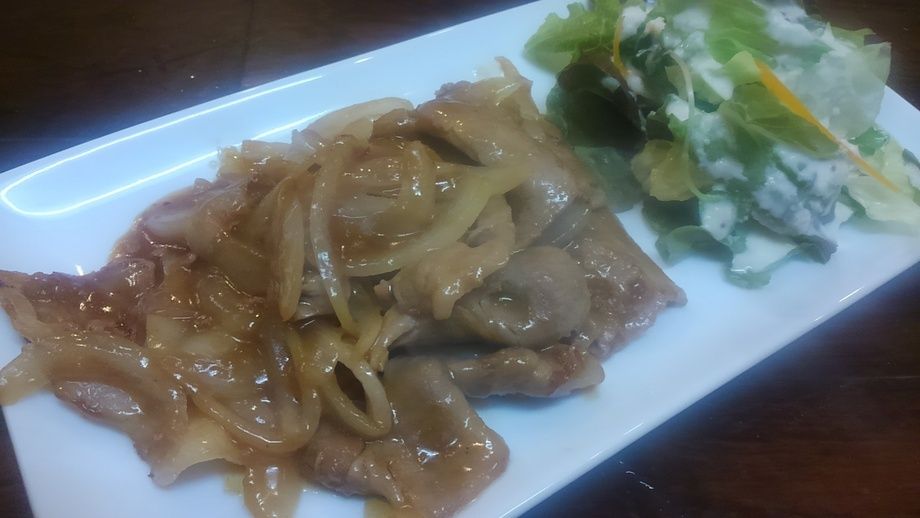 しょうが焼き定食（820円）