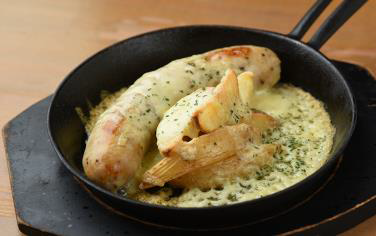 肉汁たっぷり鶏チーズフランク