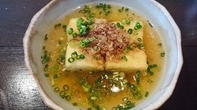 島豆腐の揚げ出し