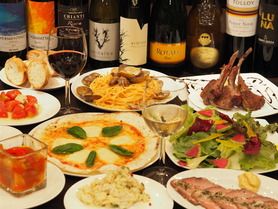 【貸切ベーシックプラン】お料理10品＋飲み放題120分付きプラン（お席は150分）　20名様 4,980円～