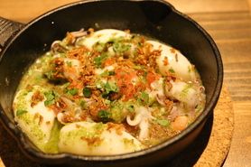 イカのバジルバター焼き