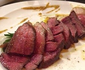 エゾ鹿のステーキ