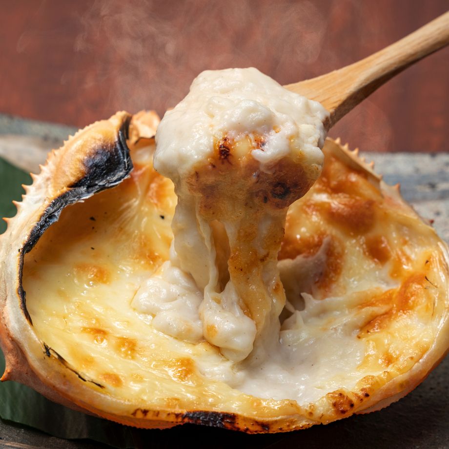 蟹身・蟹味噌グラタン（950円）