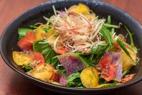 京水菜としらすのサラダ～あご出汁ドレッシング～