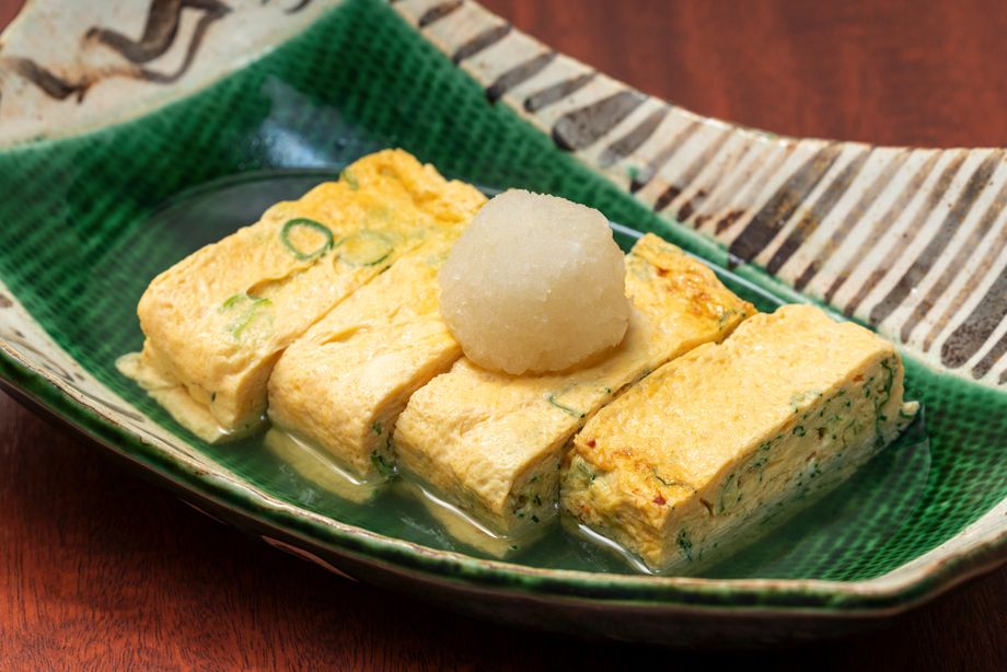 九条葱の出汁巻き玉子（750円）