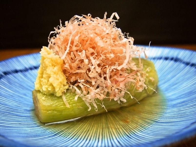 揚げ茄子のおひたし（450円）