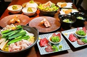 定番もつ吉（京風もつ鍋）コース 全9品　～２H飲み放題付き～