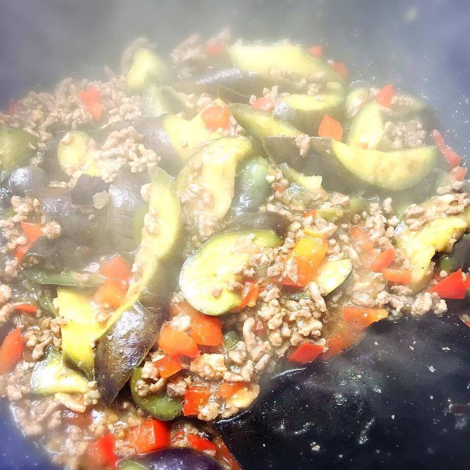 ナスミンチ大根おろし炒め（500）