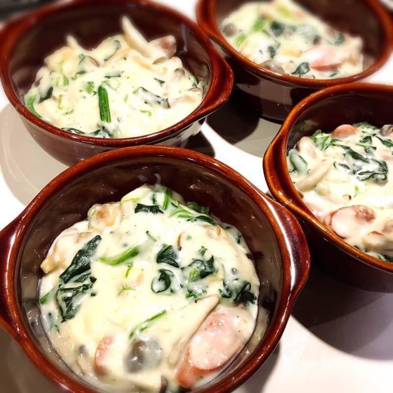 あさりとほうれん草グラタン（600）