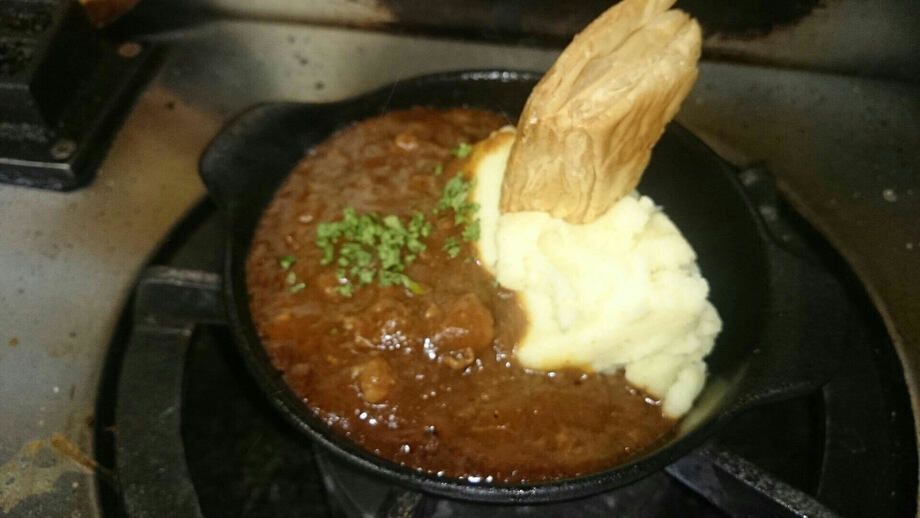 マッシュポテトのハヤシソース