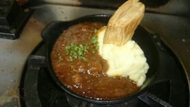 マッシュポテトのハヤシソース