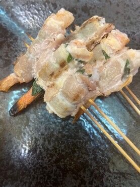 豚バラエビしそ巻き（たれ・塩）