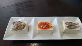 島豆腐のやっこ３種盛り