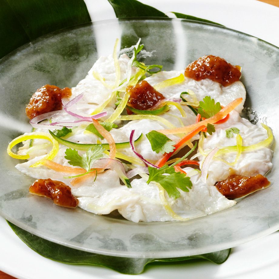 白身魚のカルパッチョ
