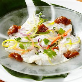 白身魚のカルパッチョ