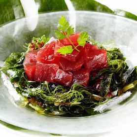 マグロとオゴのポキ