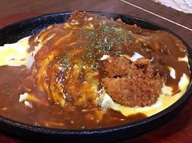 オムカツカレー