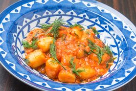 自家製ニョッキ　いろいろな魚介の煮込みソース