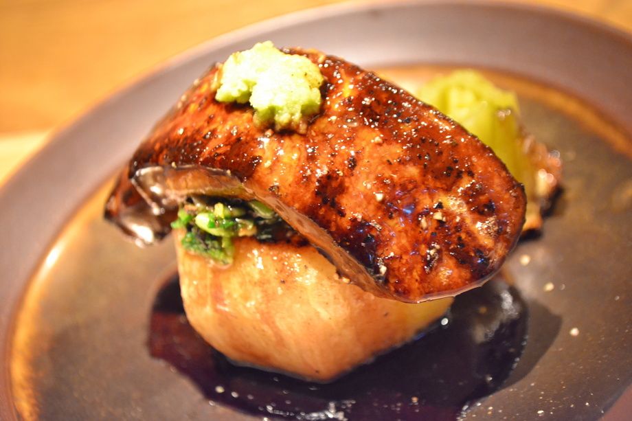 【限定メニュー】燻製フォアグラと蕪のロッシーニ