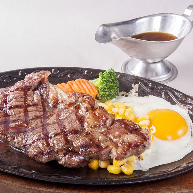 鉄板グリルステーキセット（1,180円）