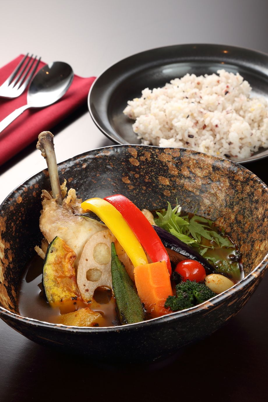 チキンと野菜のスープカレー