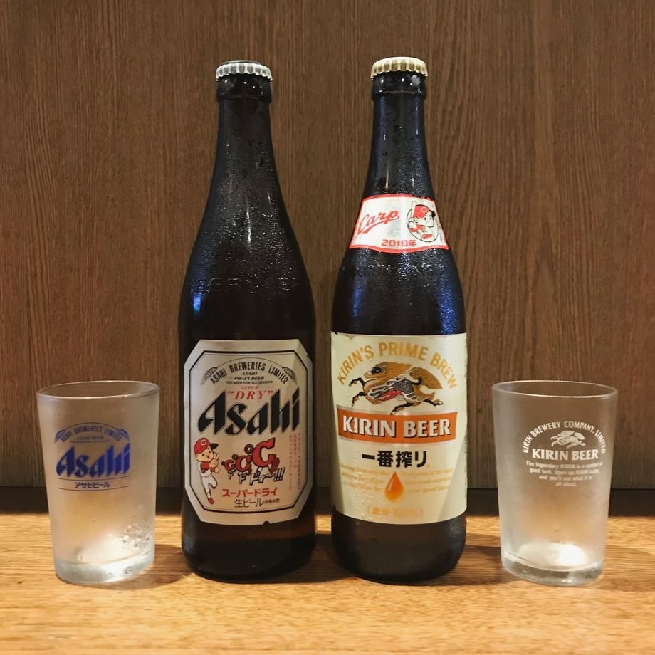 瓶ビール（アサヒ、キリン）（500）