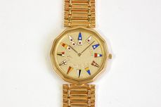 ★コルム ★ アドミラルズカップ　希少品 K18PG 金無垢 ２針クォーツ 式 CORUM（780000）